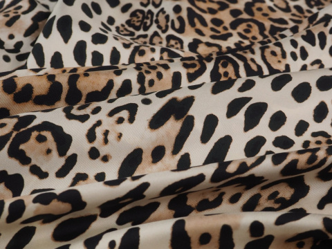 Jedwab twill - Ciepła pantera Jedwab twill - Ciepła pantera