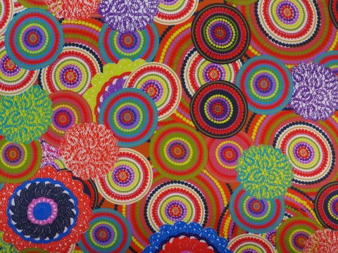 jedwab sygnowany Etro kolorowe wzory geometryczne jedwab sygnowany Etro kolorowe wzory geometryczne