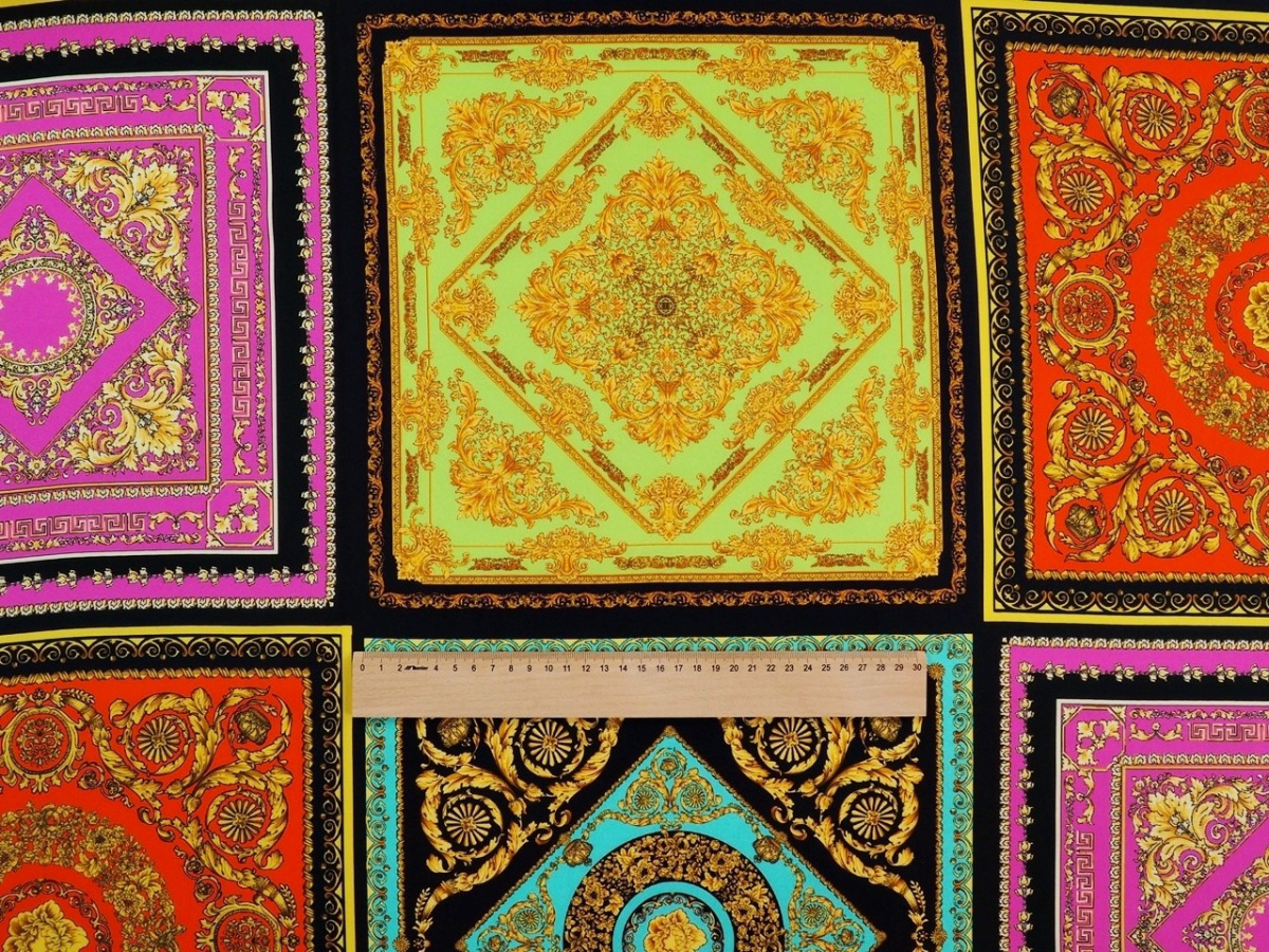 jedwab elastyczny krepa kolorowe kwadraty ornamenty jedwab elastyczny krepa kolorowe kwadraty ornamenty