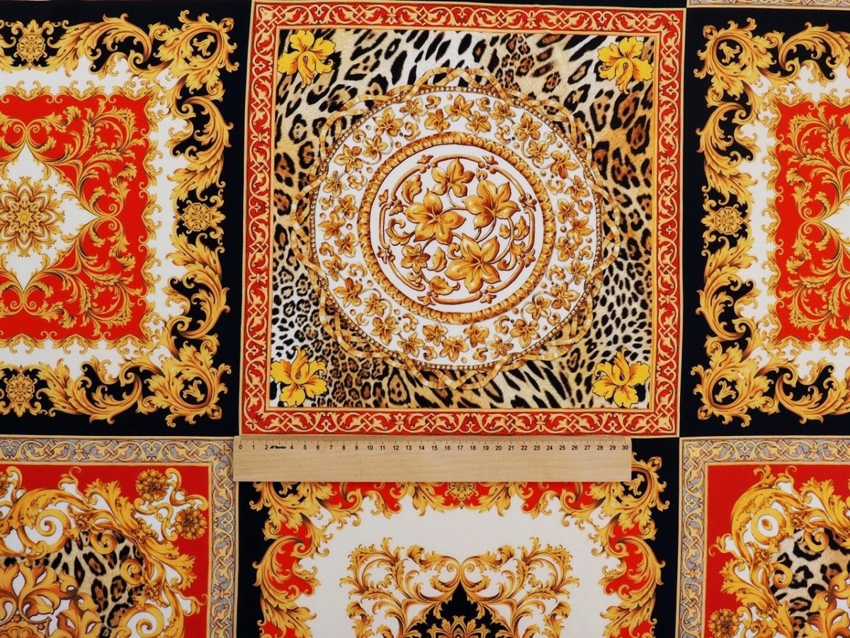 jedwab krepa kwadraty ornamenty pantera jedwab krepa kwadraty ornamenty pantera