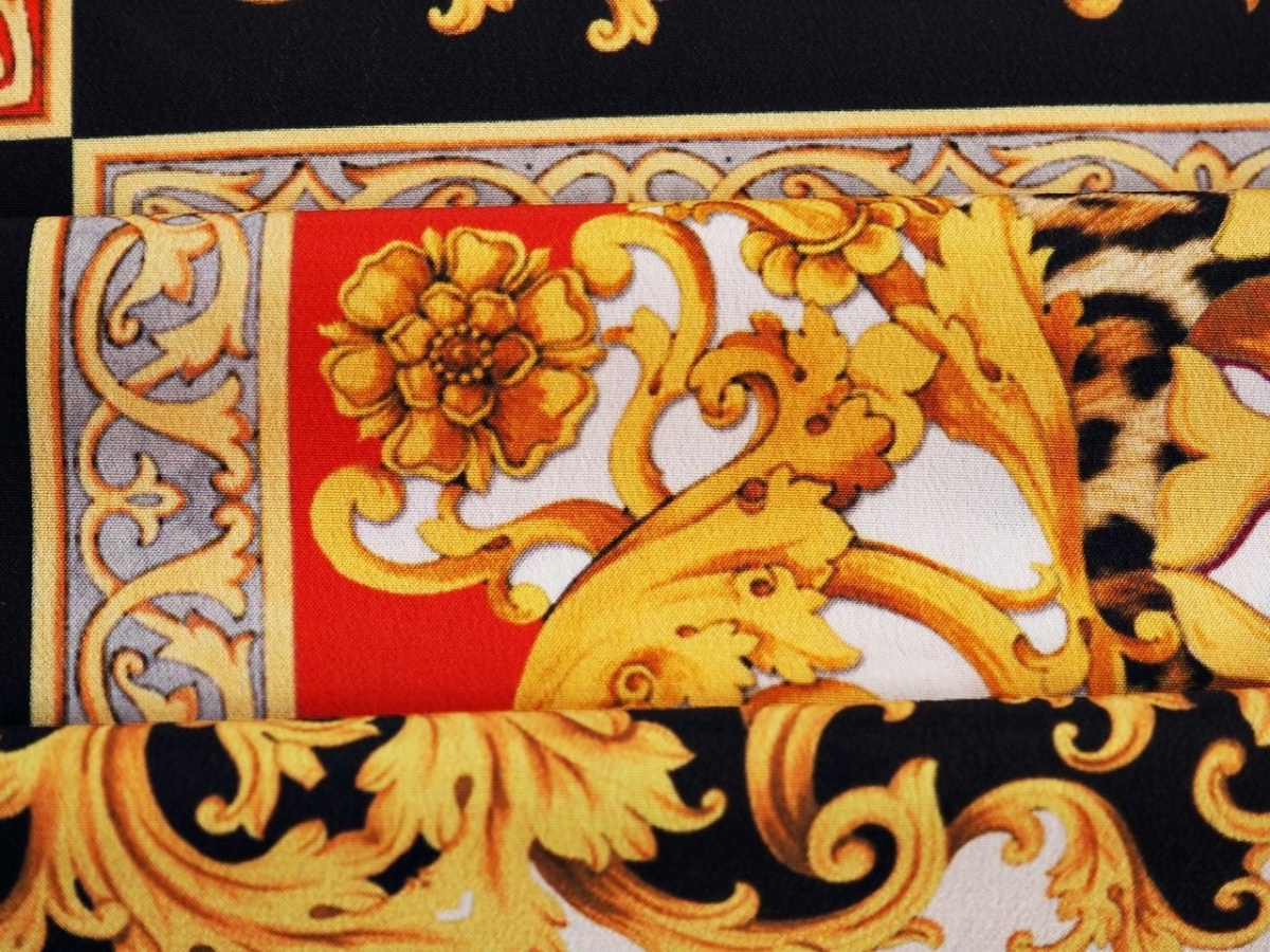 jedwab krepa kwadraty ornamenty pantera jedwab krepa kwadraty ornamenty pantera