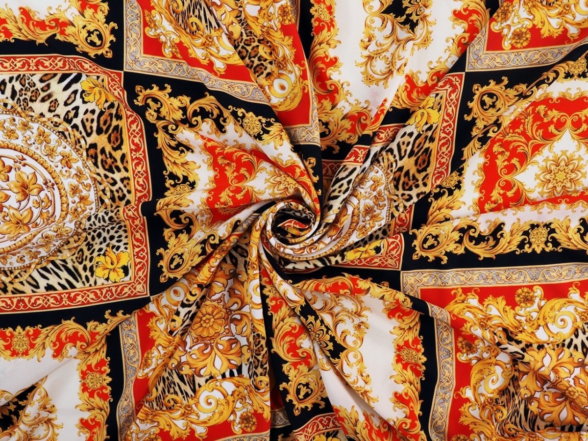 jedwab krepa kwadraty ornamenty pantera jedwab krepa kwadraty ornamenty pantera