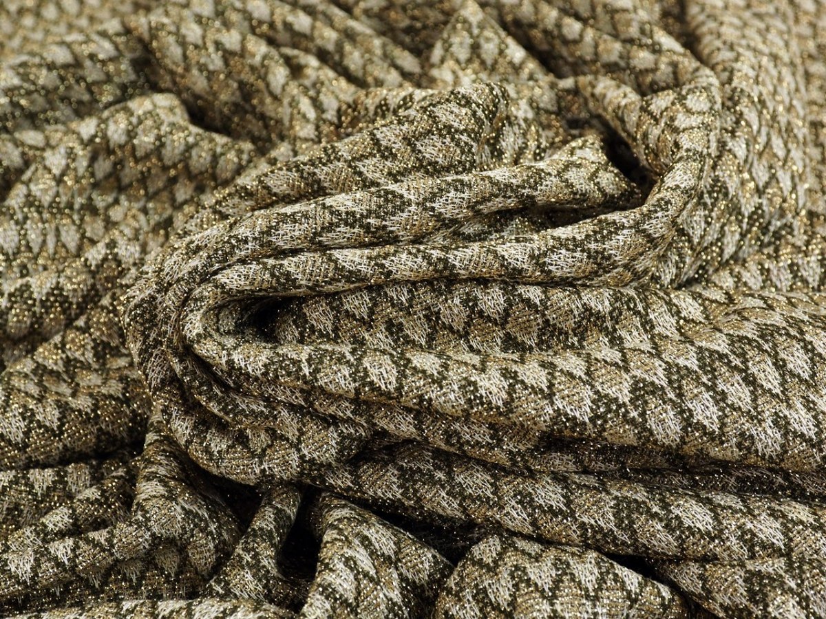 dzianina bawełna lurex złota dzianina bawełna lurex złota