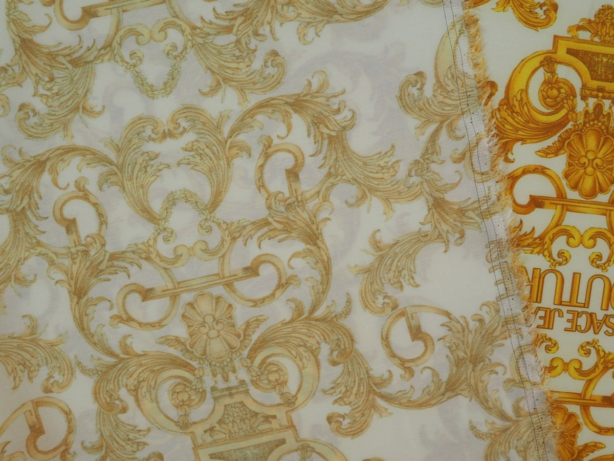 sygnowana wiskoza Versace logotyp markowa tkanina sygnowana wiskoza Versace logotyp markowa tkanina