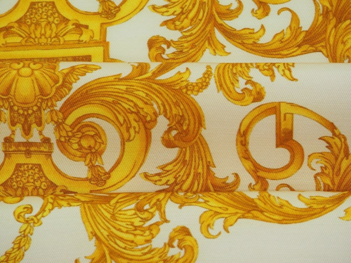 sygnowana wiskoza Versace logotyp markowa tkanina sygnowana wiskoza Versace logotyp markowa tkanina
