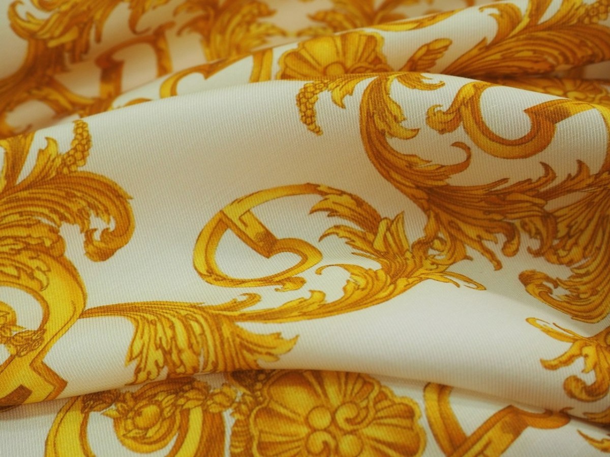 sygnowana wiskoza Versace logotyp markowa tkanina sygnowana wiskoza Versace logotyp markowa tkanina