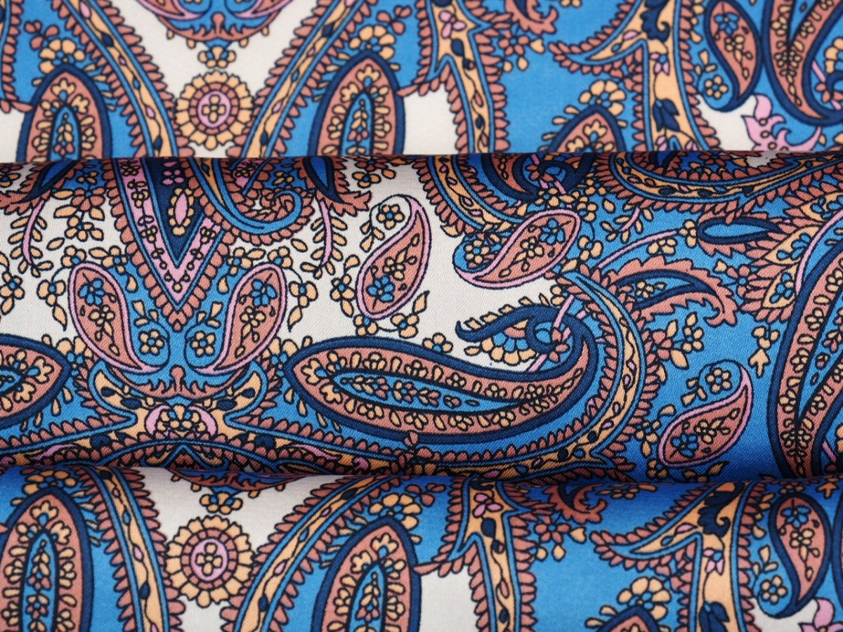 satyna poliestrowa paisley satyna poliestrowa paisley