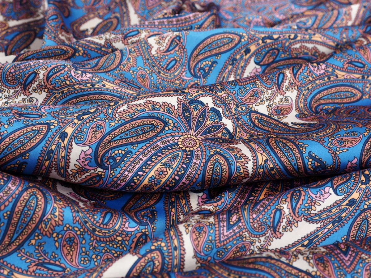 satyna poliestrowa paisley satyna poliestrowa paisley