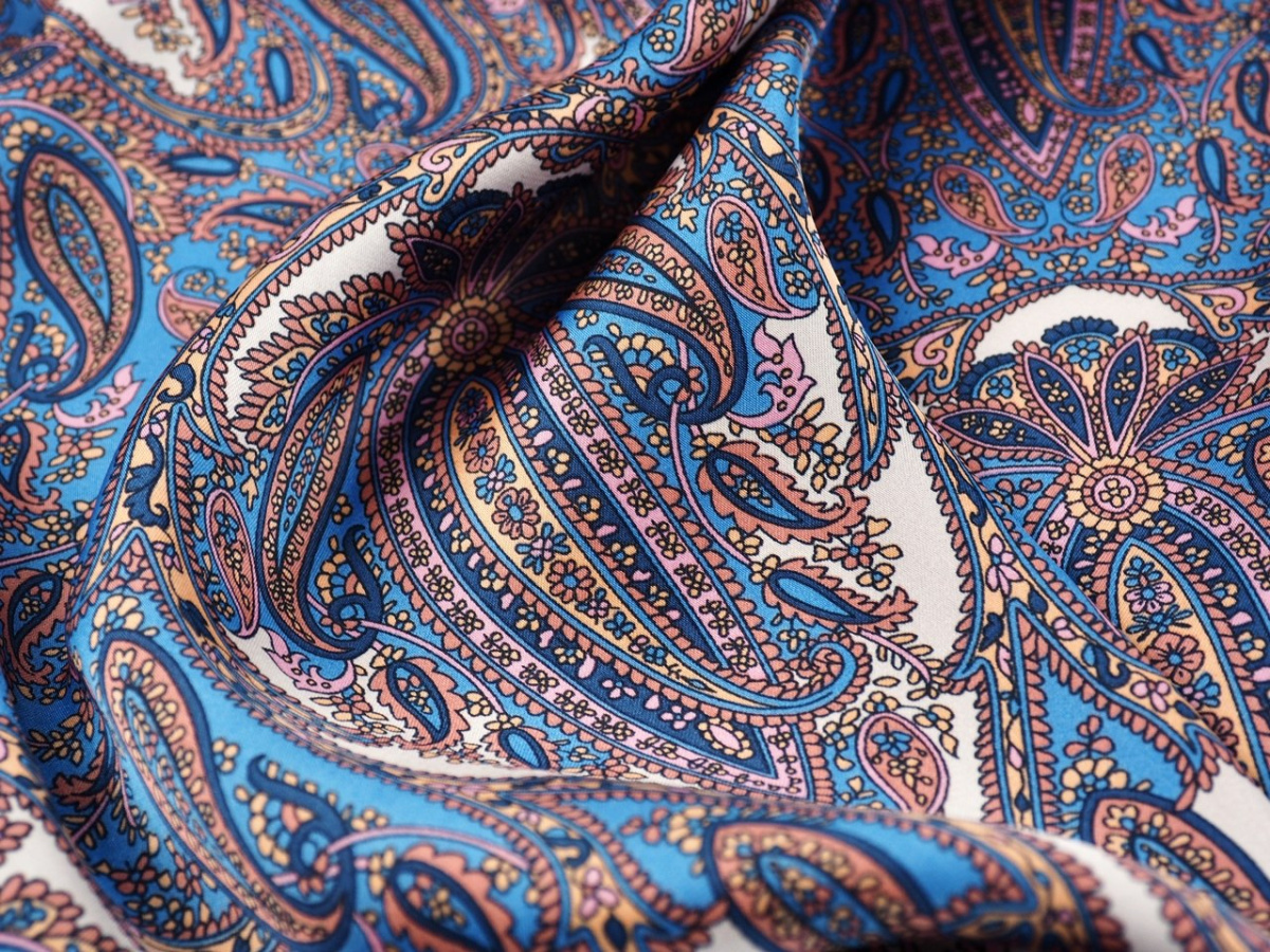 satyna poliestrowa paisley satyna poliestrowa paisley