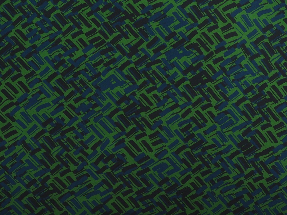 wiskoza w geometryczny wzorek w kreski na zieleni wiskoza w geometryczny wzorek w kreski na zieleni