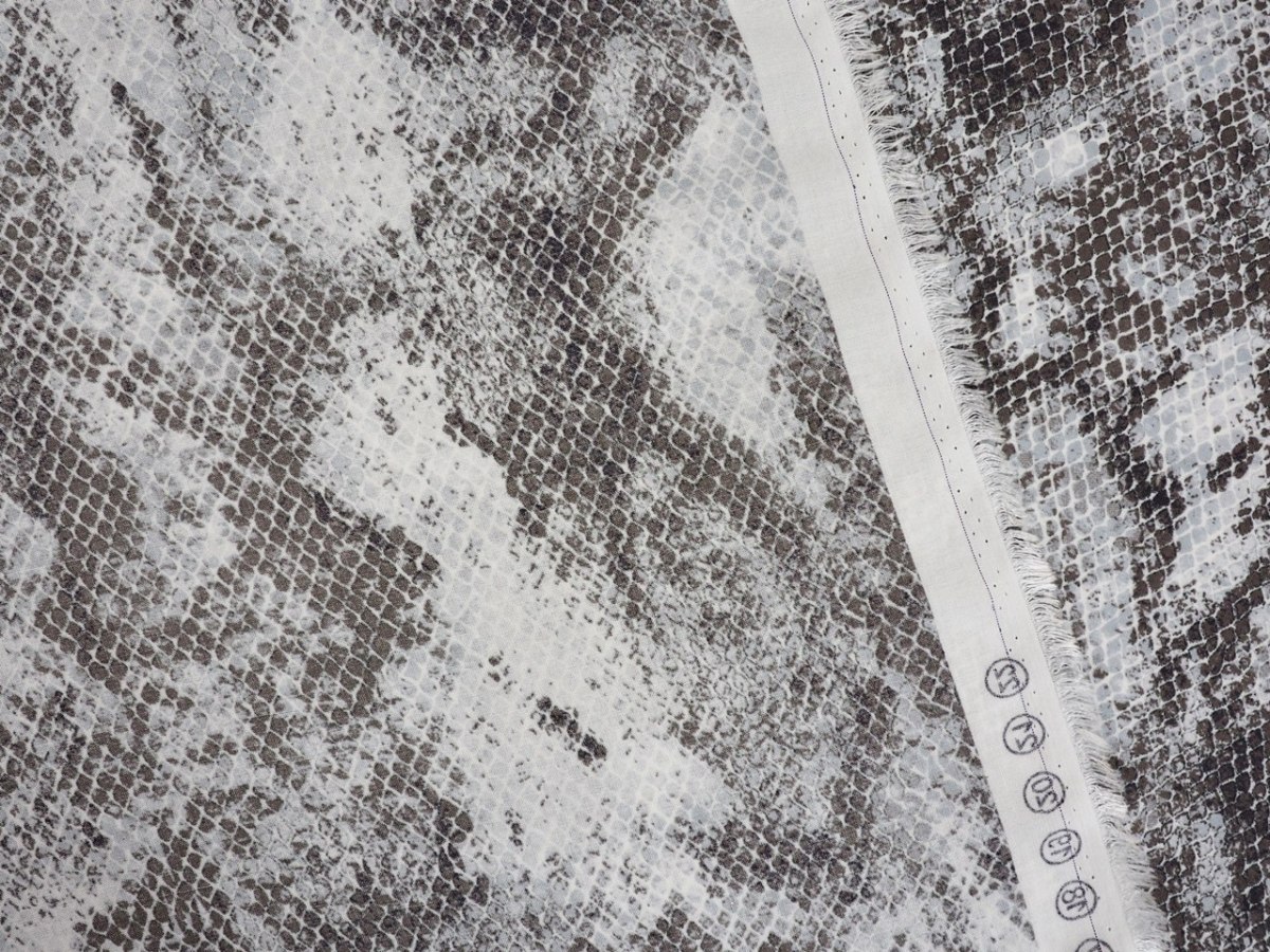 wiskoza skóra węża szary brąz wiskoza skóra węża szary brąz