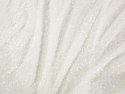 cekiny koraliki tiul biały