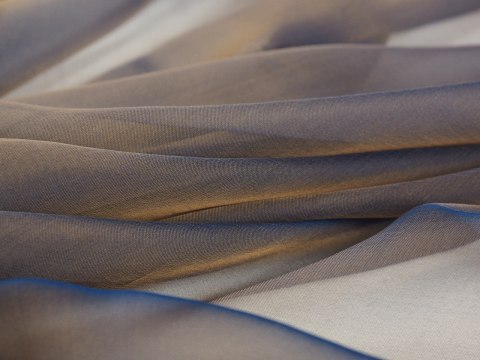 jedwab szyfon stare złoto niebieski