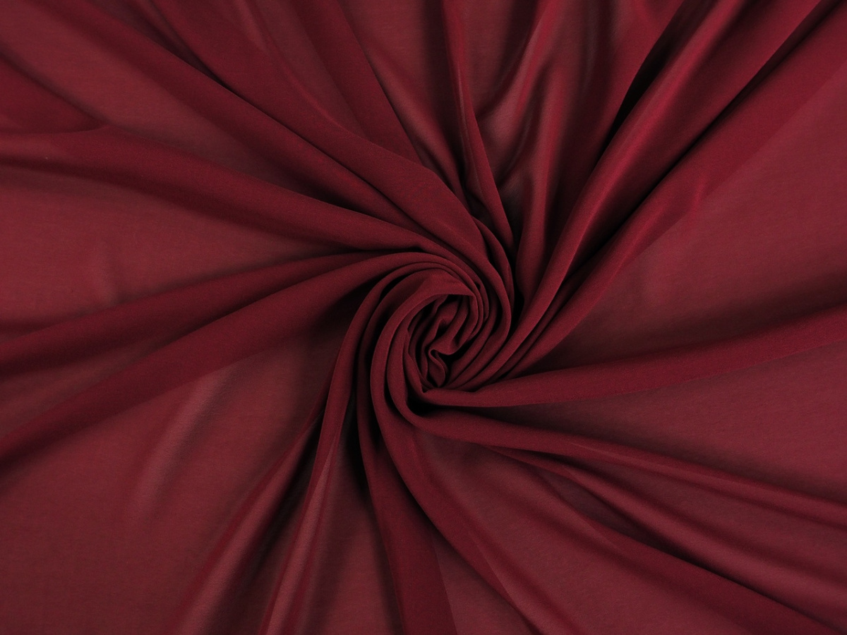 Jedwab szyfon - Bordo Jedwab szyfon - Bordo