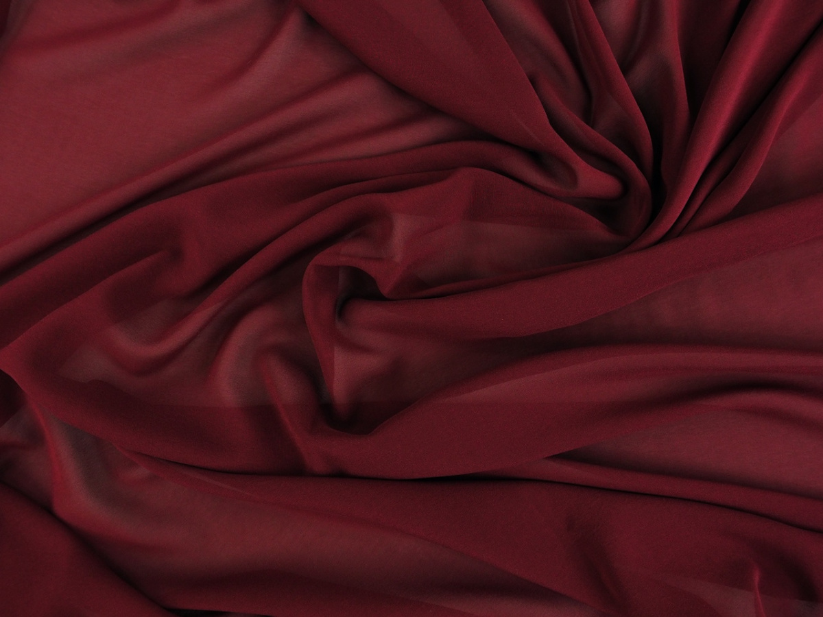 Jedwab szyfon - Bordo Jedwab szyfon - Bordo