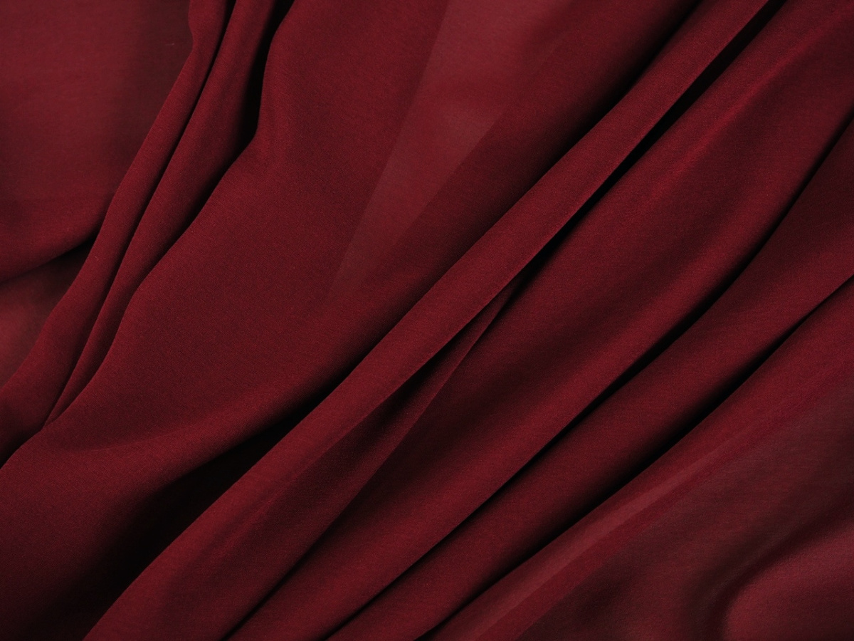 Jedwab szyfon - Bordo Jedwab szyfon - Bordo