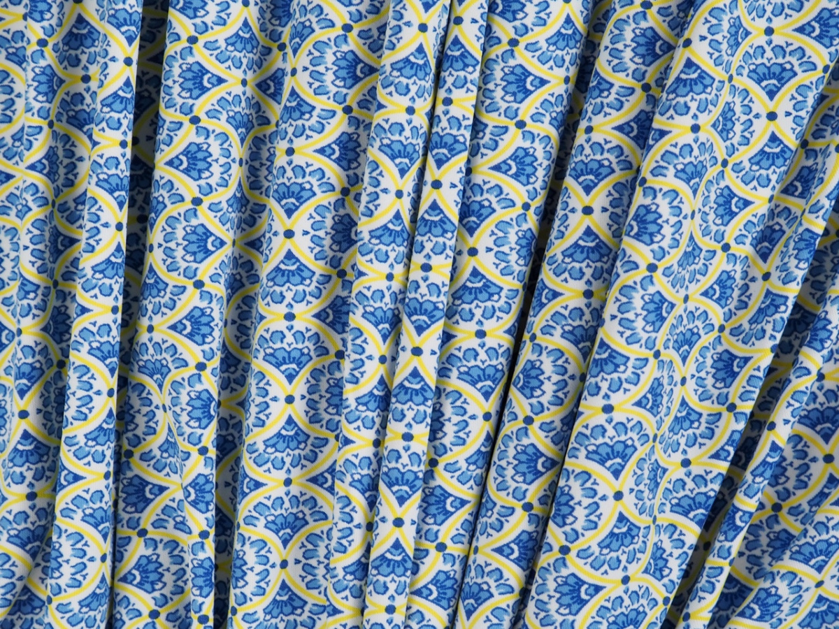 Lycra - Błękitne wachlarze Lycra - Błękitne wachlarze