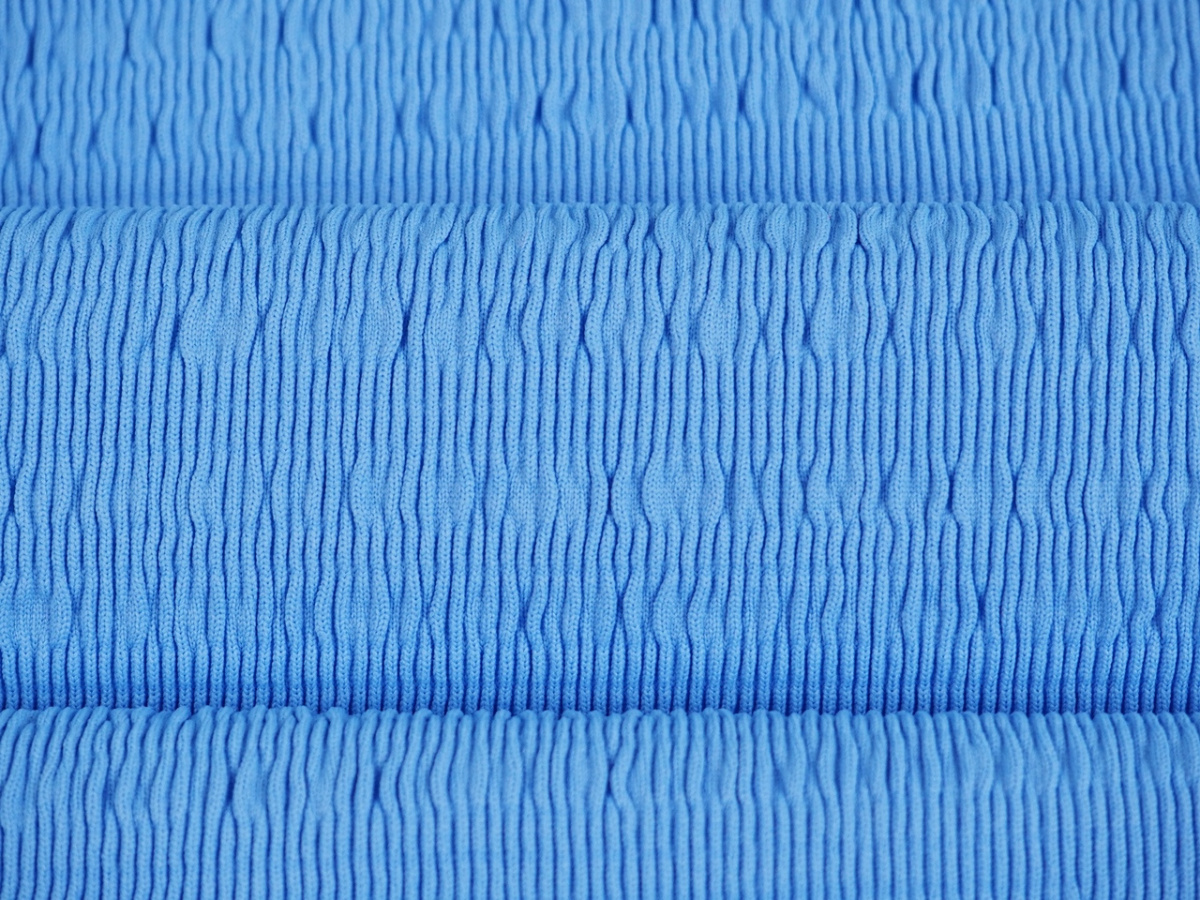 Lycra - Marszczony błękit Lycra - Marszczony błękit