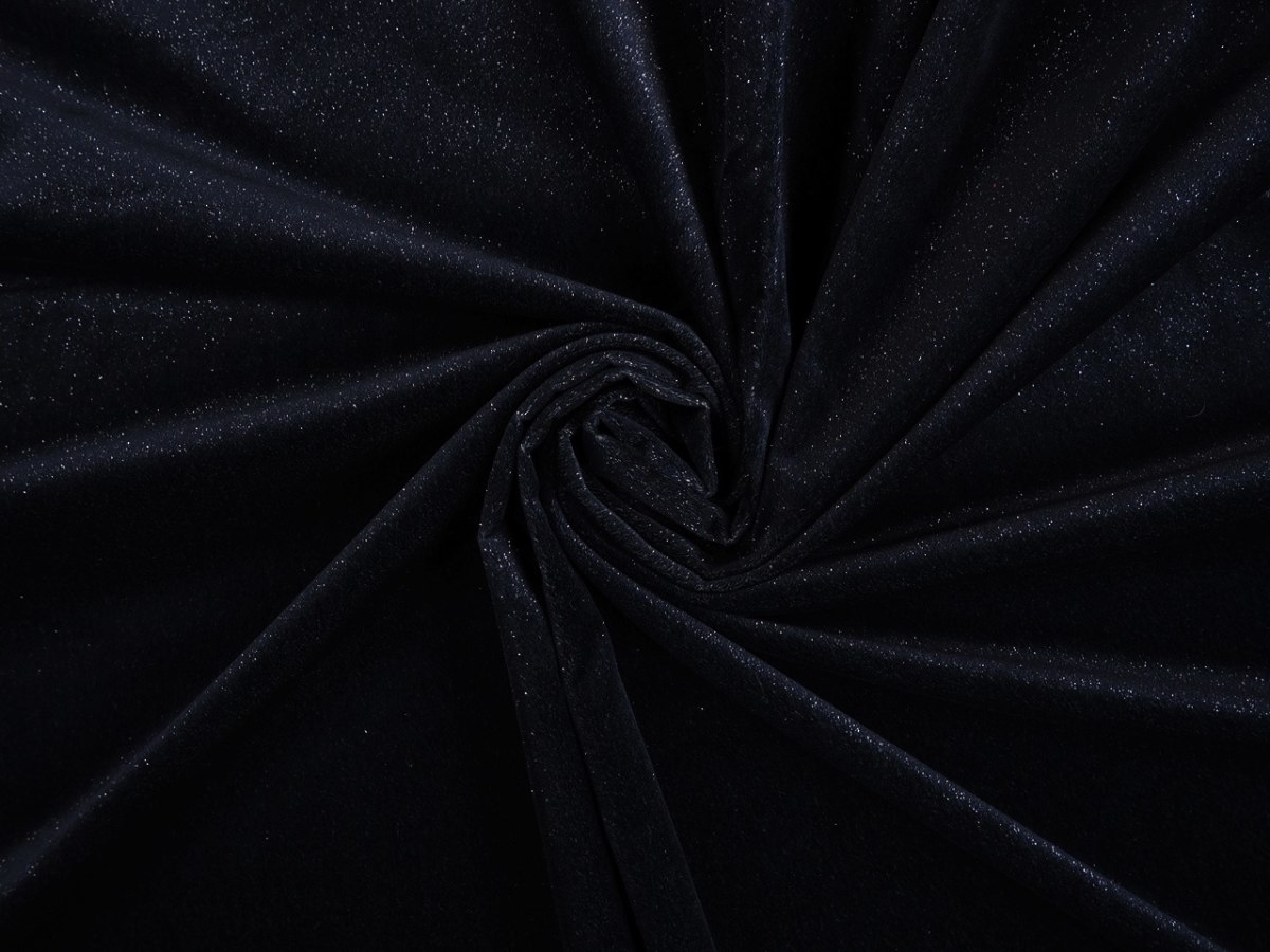Welur lurex - Ciemny granatowy Welur lurex - Ciemny granatowy