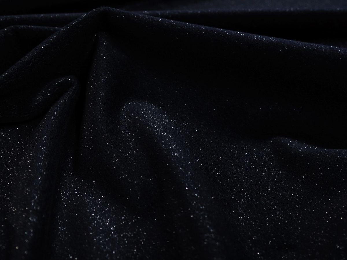Welur lurex - Ciemny granatowy Welur lurex - Ciemny granatowy