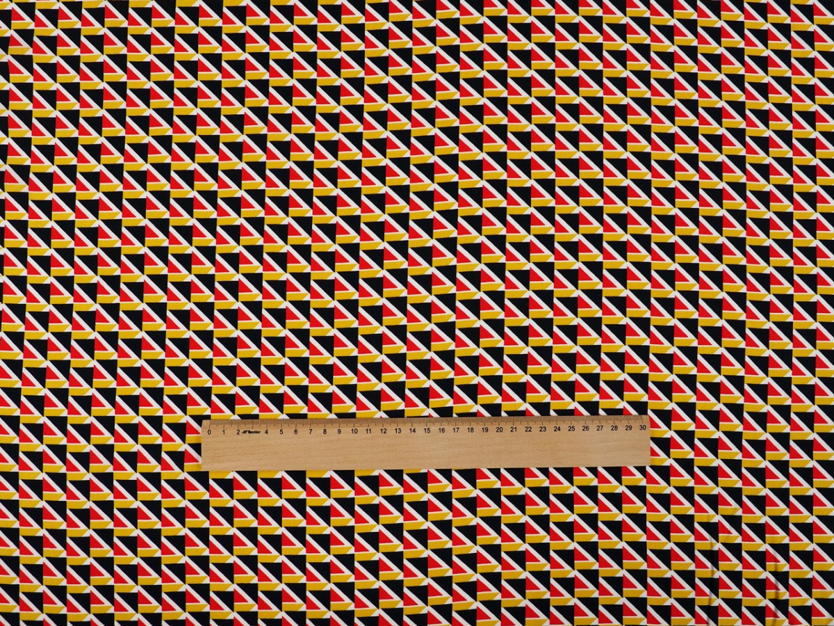 Wiskoza - Retro wzór abstrakcyjny Wiskoza - Retro wzór abstrakcyjny