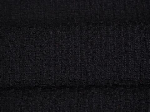 czarna chanelka wełna jedwab wełna boucle czarna chanelka wełna jedwab wełna boucle