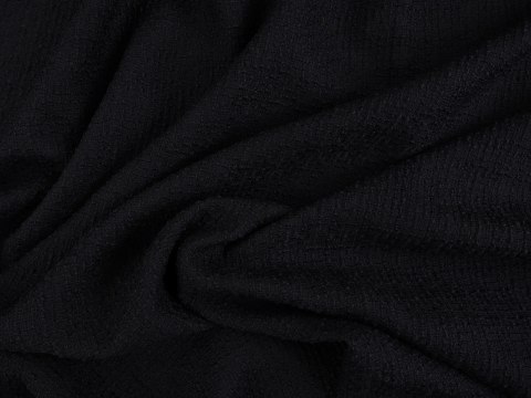 czarna chanelka wełna jedwab wełna boucle czarna chanelka wełna jedwab wełna boucle