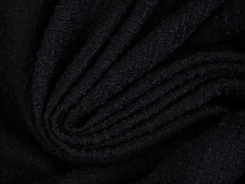 czarna chanelka wełna jedwab wełna boucle czarna chanelka wełna jedwab wełna boucle