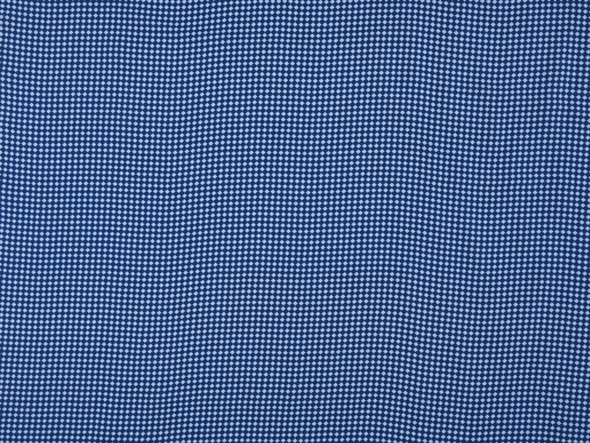 Wiskoza krepa - Granatowo-niebieskie romby Wiskoza krepa - Granatowo-niebieskie romby