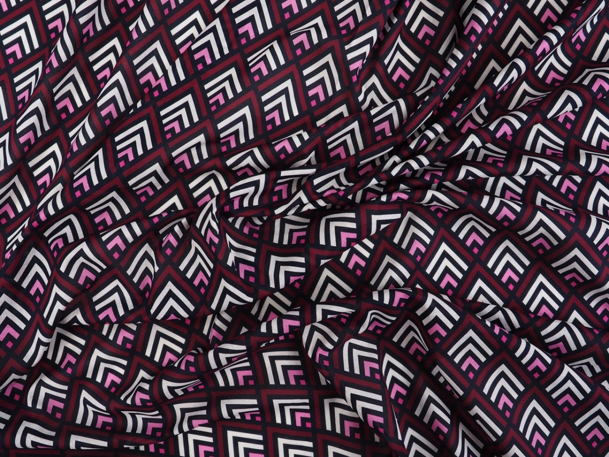 Bawełna - Powtarzalne romby retro Bawełna - Powtarzalne romby retro