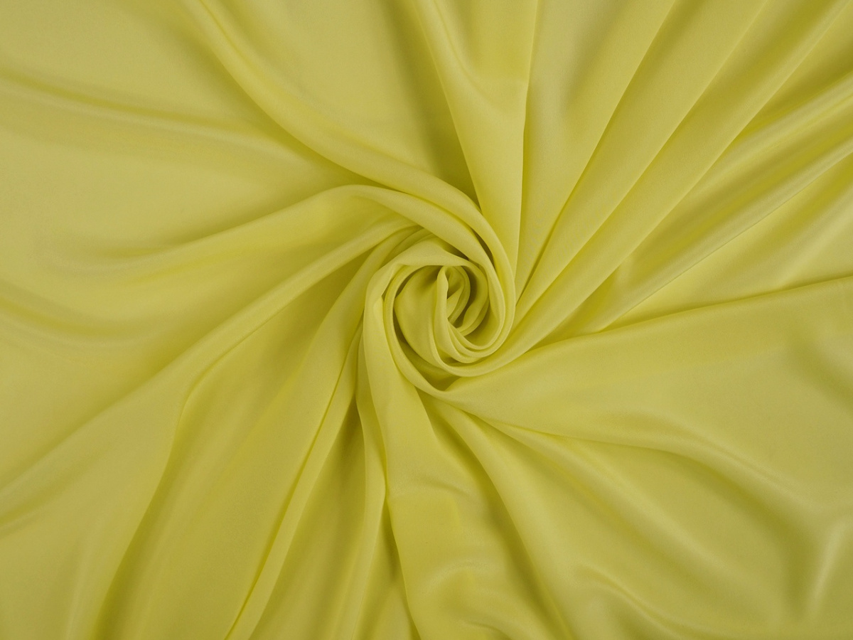 Jedwab krepa - Pastelowy żółty Jedwab krepa - Pastelowy żółty
