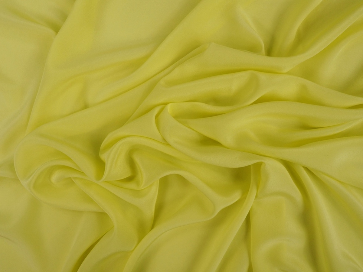 Jedwab krepa - Pastelowy żółty Jedwab krepa - Pastelowy żółty