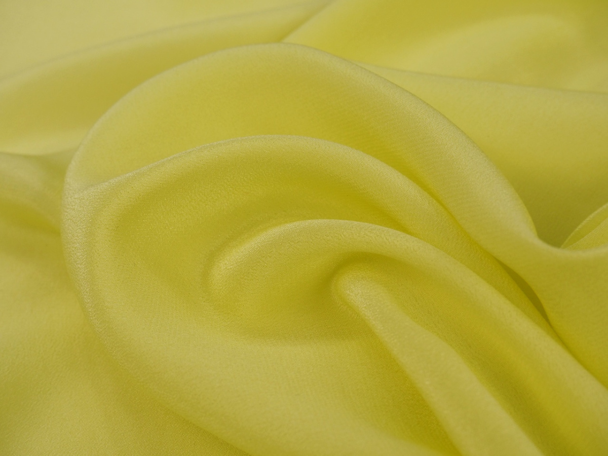 Jedwab krepa - Pastelowy żółty Jedwab krepa - Pastelowy żółty