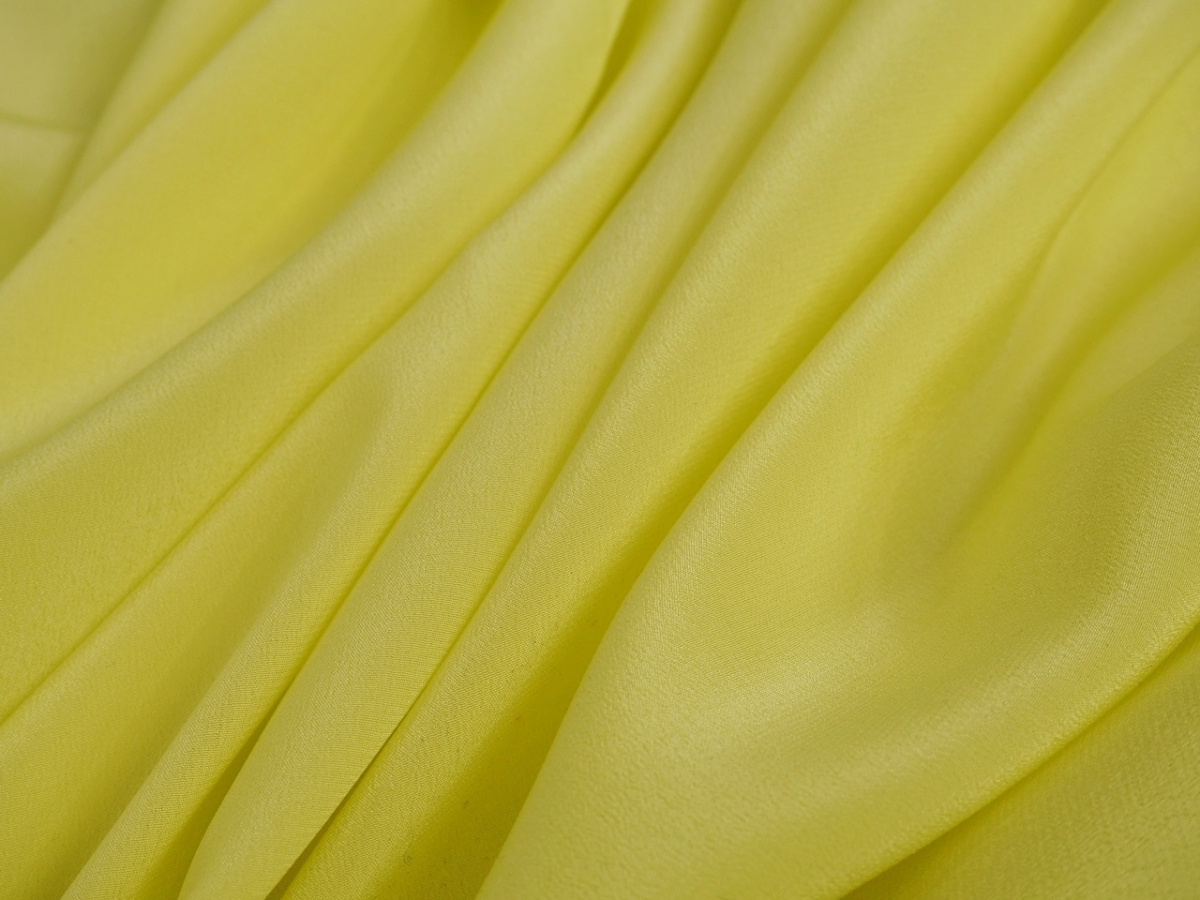 Jedwab krepa - Pastelowy żółty Jedwab krepa - Pastelowy żółty