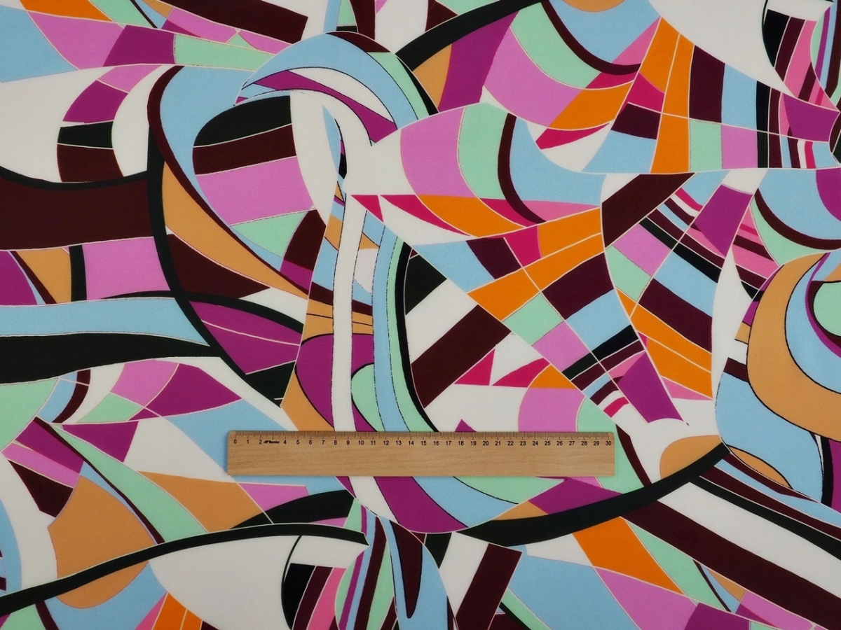 Jedwab - Kolorowa abstrakcja geometryczna Jedwab - Kolorowa abstrakcja geometryczna