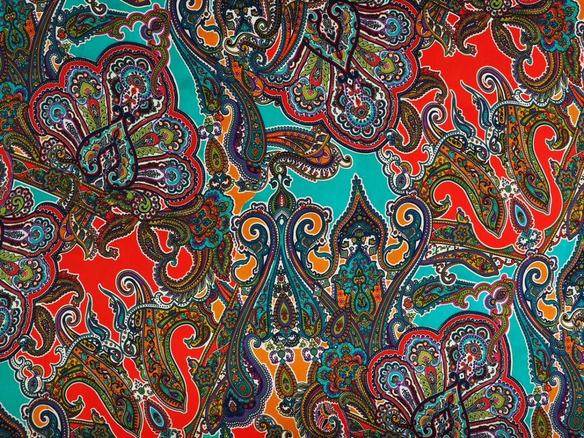Jedwab kreszowany - Orientalne wzory Jedwab kreszowany - Orientalne wzory