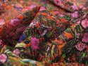 Jedwab z bawełną batyst - Kwiatowa abstrakcja
