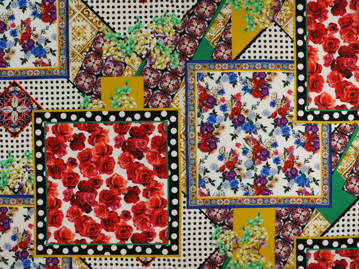 Len - Geometryczny patchwork Len - Geometryczny patchwork