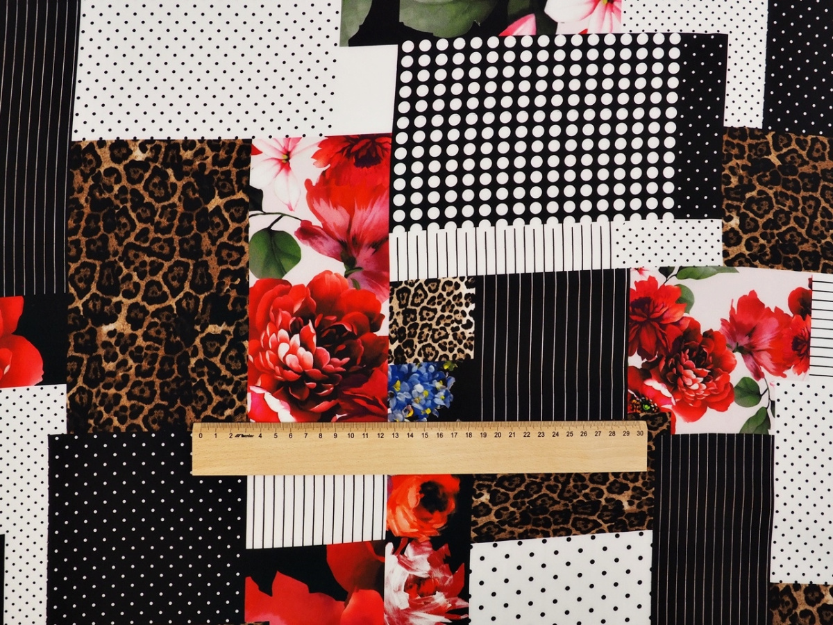 Jedwab - Nieregularny patchwork Jedwab - Nieregularny patchwork