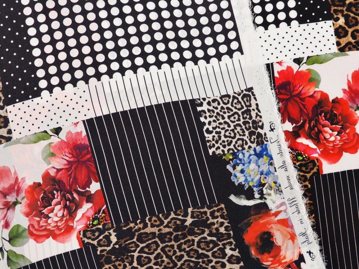 Jedwab - Nieregularny patchwork Jedwab - Nieregularny patchwork