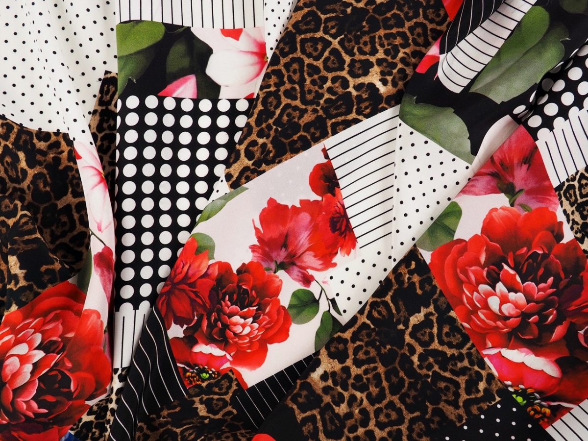 Jedwab - Nieregularny patchwork Jedwab - Nieregularny patchwork