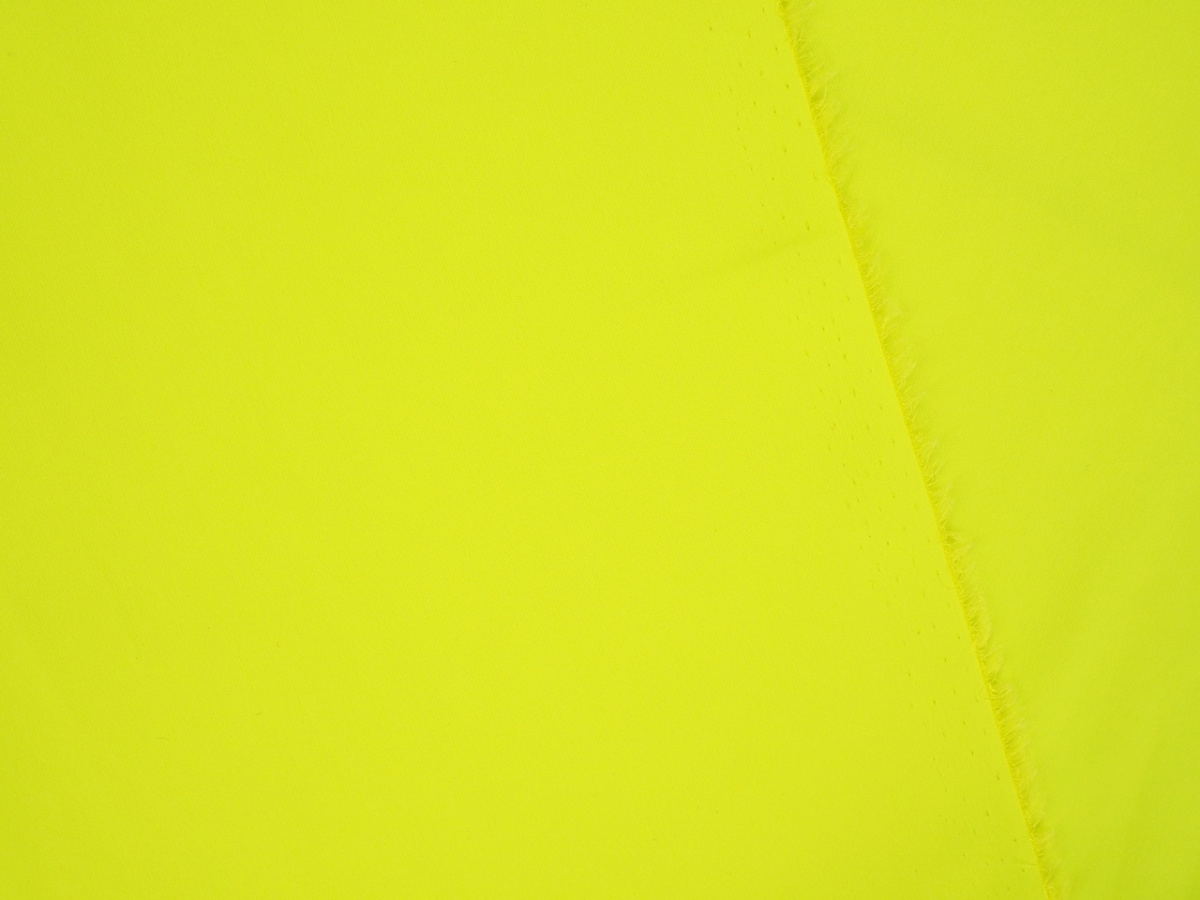 Jedwab krepa - Neonowy żółty Alta Moda