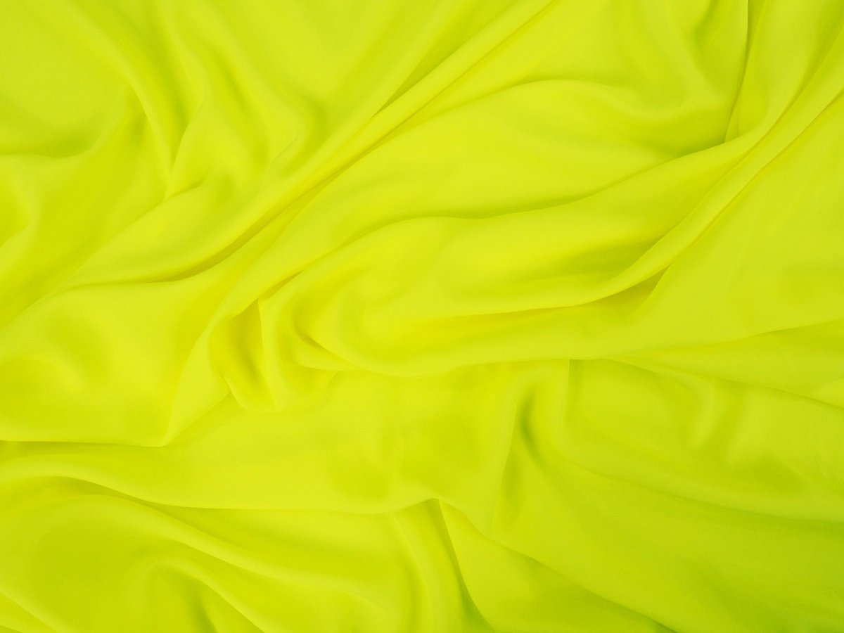 Jedwab krepa - Neonowy żółty Alta Moda Jedwab krepa - Neonowy żółty Alta Moda