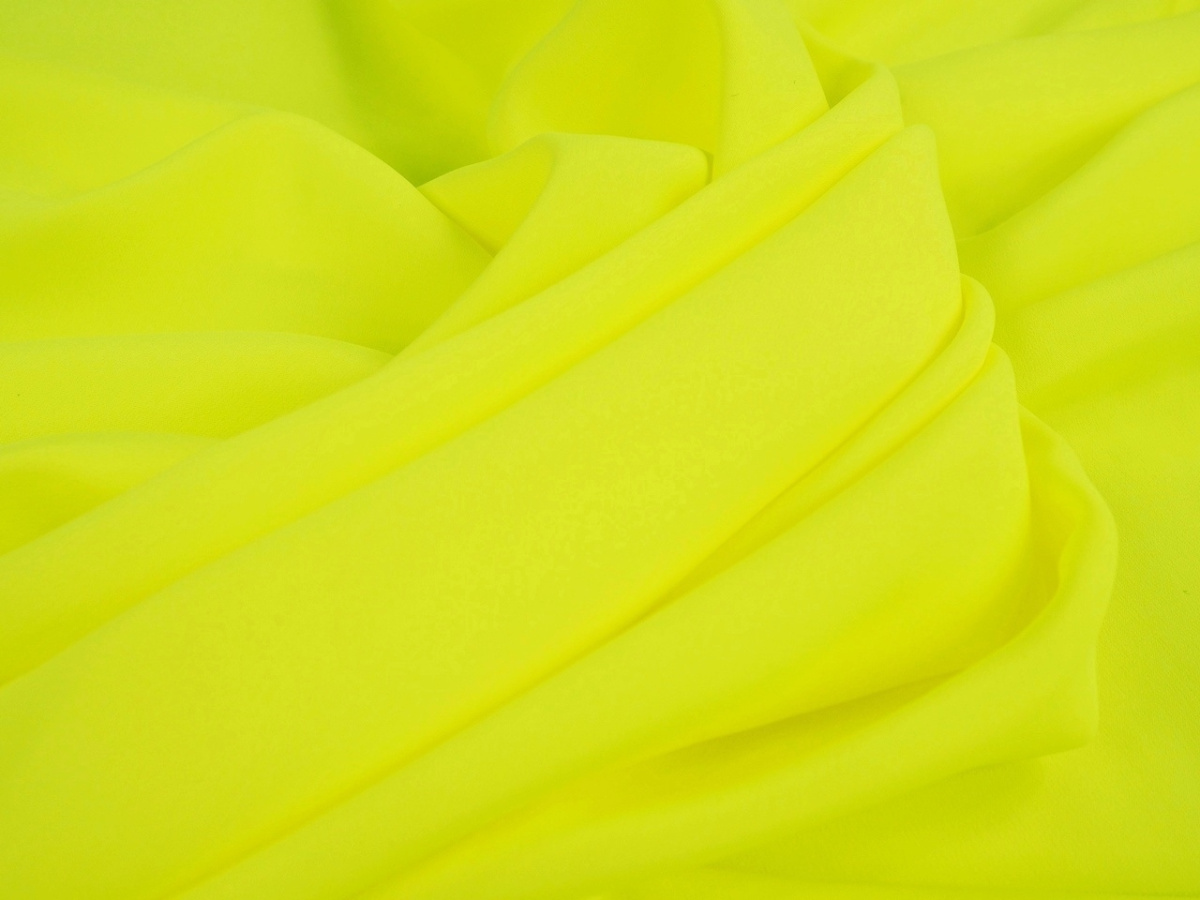 Jedwab krepa - Neonowy żółty Alta Moda Jedwab krepa - Neonowy żółty Alta Moda