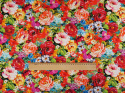 Jedwab twill - Nasycone kwiaty Jedwab twill - Nasycone kwiaty