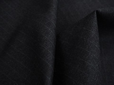 Wełna sygnowana - Szary prążek na antracycie EA Wełna sygnowana - Szary prążek na antracycie EA