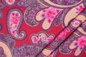 Wełna Etro - Różowy paisley i róże Wełna Etro - Różowy paisley i róże