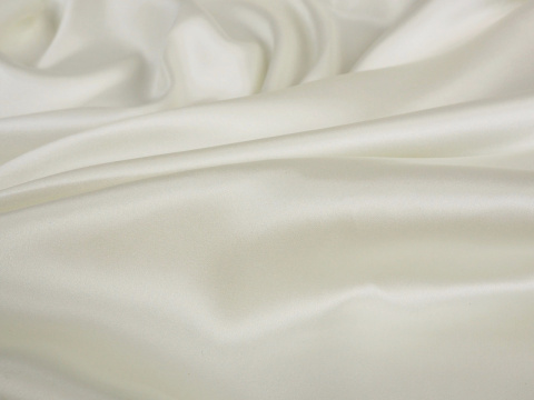 Jedwab elastyczny - Biel jasna perła Alta Moda