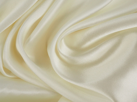 Jedwab elastyczny - Biel jasna perła Alta Moda