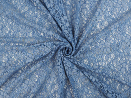 Koronka wiskozowa - Przydymiony błękit [kupon 1,8 m]